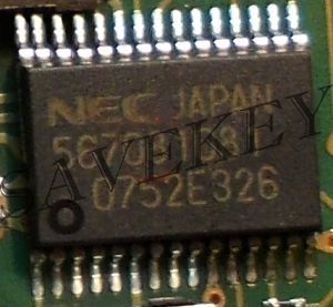 Процессор NEC для ключа мерседес "рыбка", подготовленный под запись