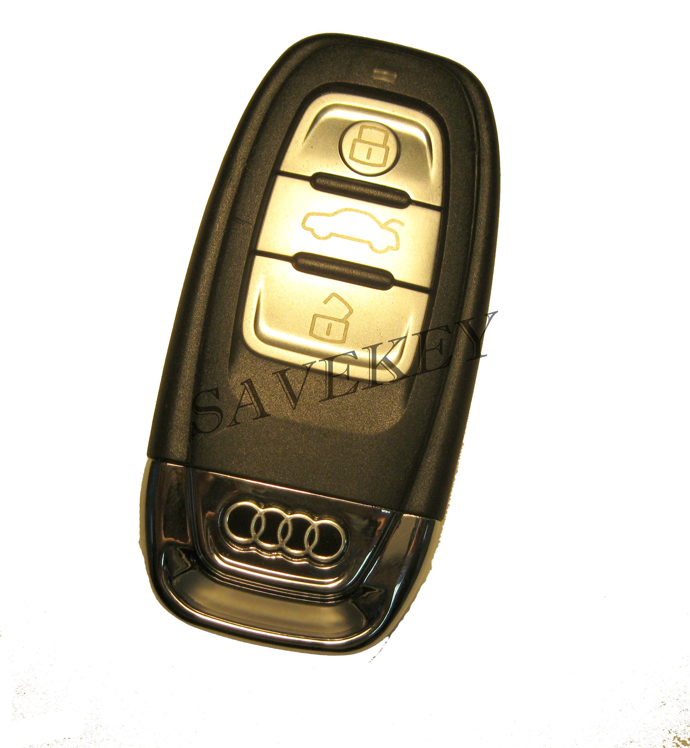 Смарт ключ Audi для моделей A4, A5, A6, A7, A8, Q5 после 2008 г 433 Mhz с  системой KeylessGo