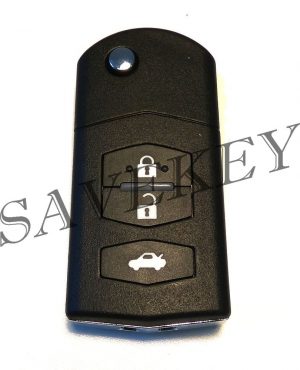 Корпус ключа Mazda 3 кнопки